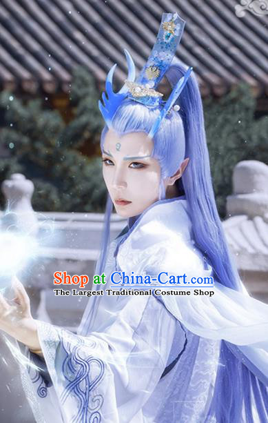 Chinese Ancient Noble Childe Garment Costumes Swordsman Clothing Cosplay Dragon Prince Ao Bing Apparels