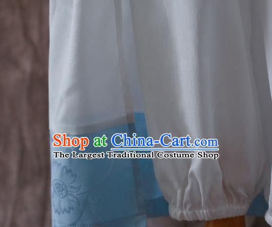 Chinese Jin Dynasty Taoist Priest Clothing Cosplay Swordsman Lan Wangji Apparels Ancient Knight Garment Costumes