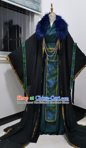 Chinese Cosplay King Qi Rong Hanfu Clothing Traditional Han Dynasty Prince Apparels Ancient Noble Childe Garment Costumes