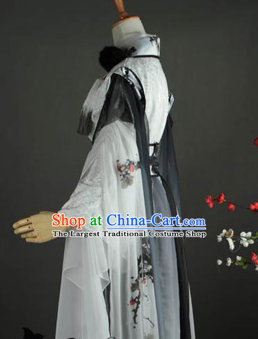 Chinese Cosplay Swordsman Hanfu Clothing Traditional Jin Dynasty Childe Apparels Ancient Crown Prince Garment Costumes