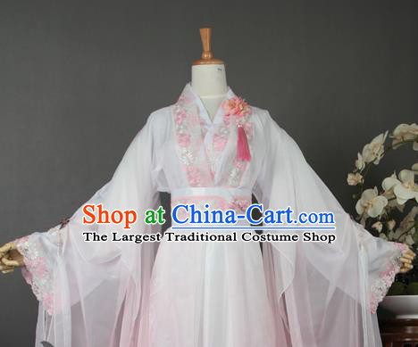 China Cosplay Female Swordsman Jin Que Clothing Ancient Princess Garments Traditional Song Dynasty Young Lady Hanfu Dress