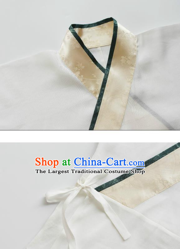 China Traditional Hanfu Garments Ancient Heroic Woman Embroidered Dress Jin Dynasty Female Swordsman Historical Clothing