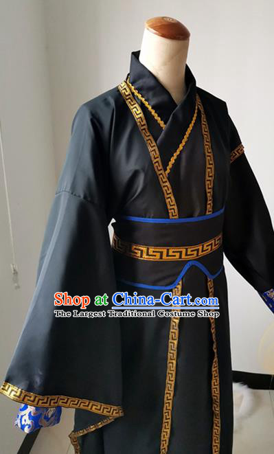 Chinese Ancient Taoist Priest Garment Costumes Cosplay Swordsman Xue Yang Hanfu Clothing Traditional Han Dynasty Chivalrous Knight Apparels