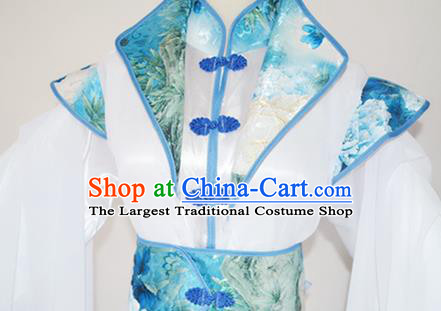 Chinese Traditional Ming Dynasty Chivalrous Knight Apparels Ancient Noble Childe Garment Costumes Cosplay Swordsman Shi Wudu Blue Hanfu Clothing