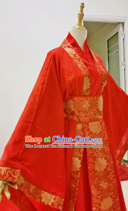 Chinese Ancient Childe Wedding Garment Costumes Cosplay Swordsman Jiang Cheng Hanfu Clothing Traditional Han Dynasty Prince Apparels