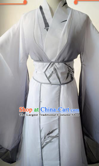 Chinese Ancient Scholar Garment Costumes Cosplay Swordsman Mei Nianqing Hanfu Clothing Traditional Song Dynasty Childe Apparels