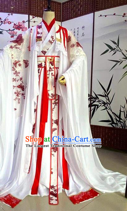 Chinese Ancient Crown Prince Garment Costumes Cosplay Swordsman Xie Lian Clothing Traditional Jin Dynasty Childe Apparels