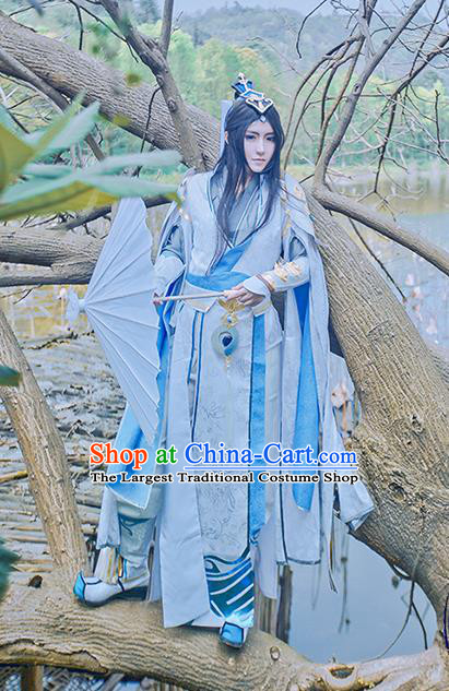 China Ancient General Apparels Qin Dynasty Warrior Garment Costumes Traditional Cosplay Swordsman Hanfu Clothing