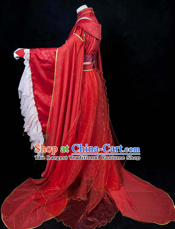 Chinese Cosplay Crown Prince Xie Lian Wedding Clothing Traditional Heaven Official Blessing Apparels Ancient Swordsman Garment Costumes