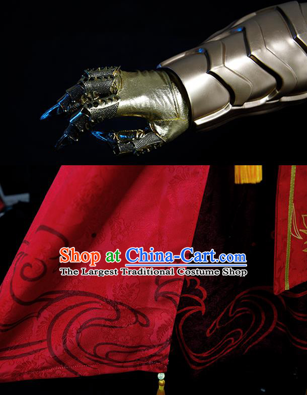 Chinese Ancient Swordsman Garment Costumes Cosplay General Armor Clothing Traditional Heaven Warrior Ne Zha Apparels