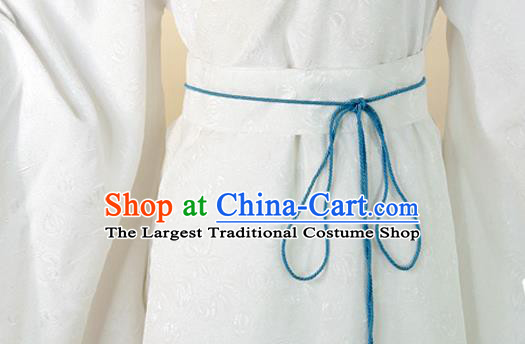 Chinese Cosplay Prince Xie Lian White Clothing Traditional Han Dynasty Young Childe Apparels Ancient Scholar Garment Costumes