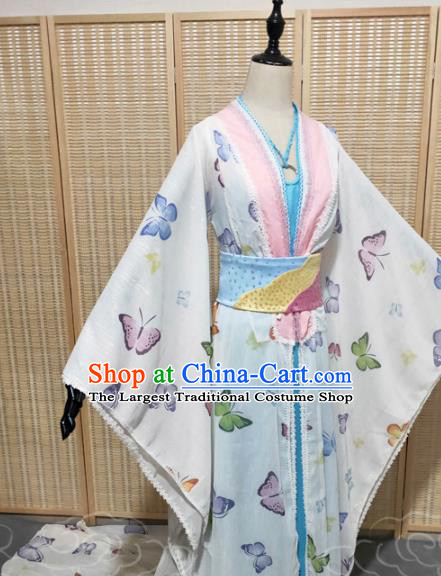 China Traditional Ming Dynasty Young Beauty Hanfu Dress Cosplay Drama Ghost Stories A Bao Clothing Ancient Fairy Garments