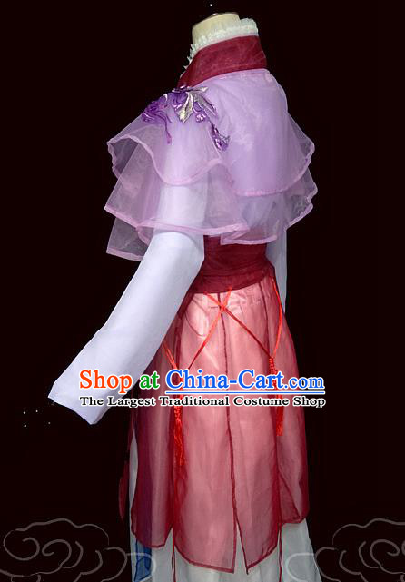 China Traditional Tang Dynasty Young Lady Hanfu Dress Cosplay Drama Ya Mei Clothing Ancient Rich Woman Garments