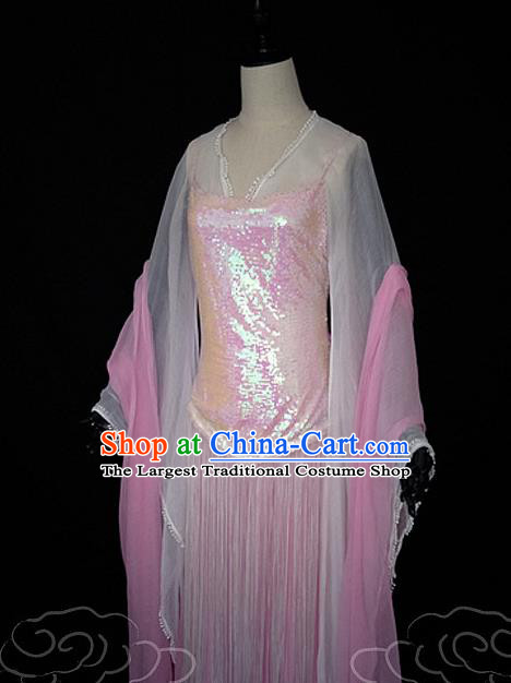 China Ancient Palace Lady Garments Traditional Pink Hanfu Dress Cosplay Drama The Mischievous Princess Situ Jing Clothing