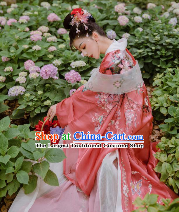 China Song Dynasty Princess Historical Clothing Traditional Ancient Palace Lady Hanfu Dress Garments