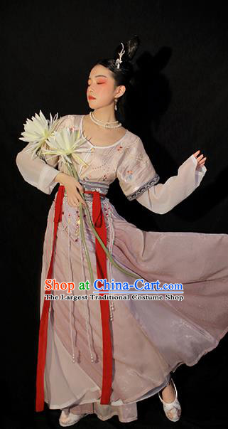 China Ancient Palace Beauty Hanfu Dress Garments Traditional Tang Dynasty Noble Princess Historical Clothing Full Set