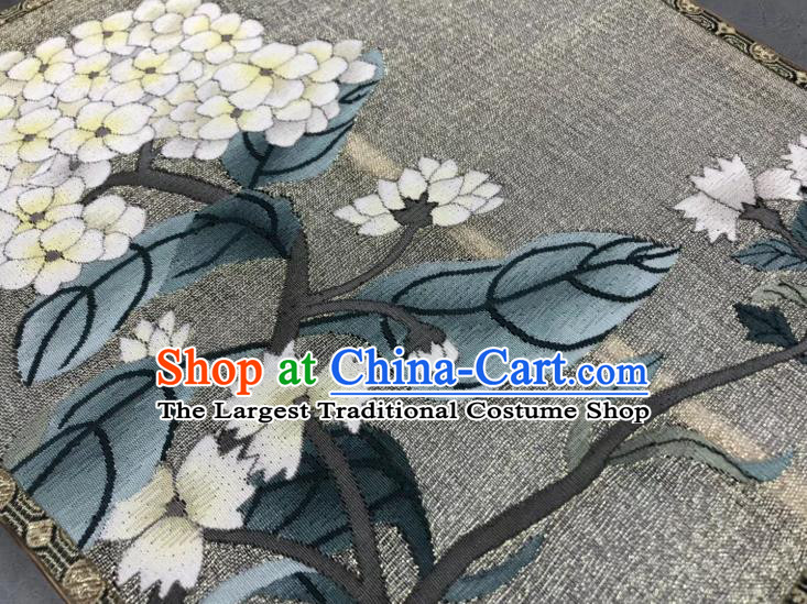 China Classical Kesi Fans Traditional Hanfu Silk Fan Suzhou Embroidered Fan Handmade Double Side Palace Fan