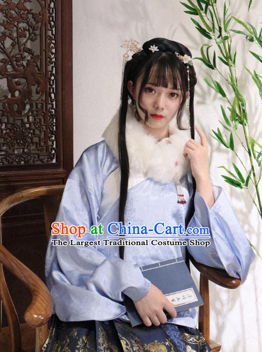 China Ming Dynasty Nobility Beauty Historical Clothing Ancient Princess Hanfu Dress Garments for Women