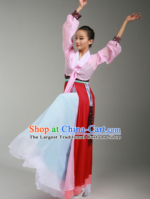 China Korean Nationality Stage Performance Clothing Korea Ethnic Dance Garments Minority Woman Solo Dance Dress