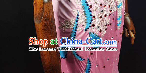 China Dai Nationality Stage Performance Clothing Ethnic Female Peacock Dance Garments Yunnan Minority Folk Dance Pink Dress
