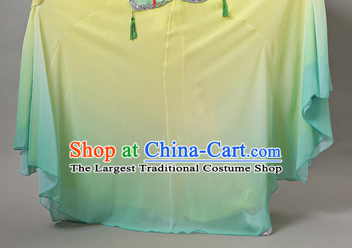 Top Chinese Woman Court Dance Garment Costume Traditional Stage Performance Clothing Classical Hanfu Dance Yellow Dress
