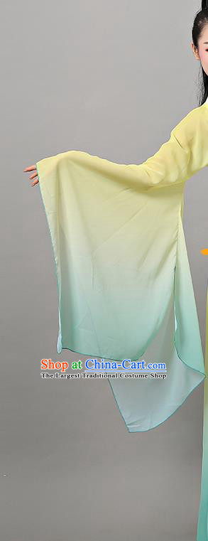 Top Chinese Woman Court Dance Garment Costume Traditional Stage Performance Clothing Classical Hanfu Dance Yellow Dress