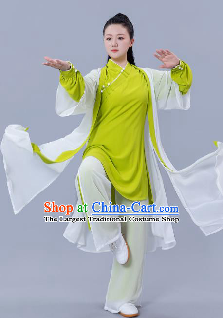 Chinese Martial Arts Three Pieces Outfits Tai Chi Performance Clothing Woman Tai Ji Training Garments