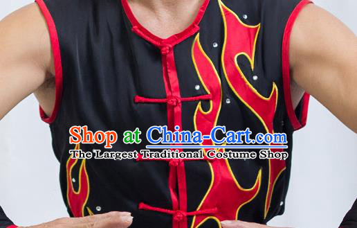 China Southern Boxing Garment Costumes Wushu Competition Black Uniforms Martial Arts Clothing Kung Fu Performance Suits