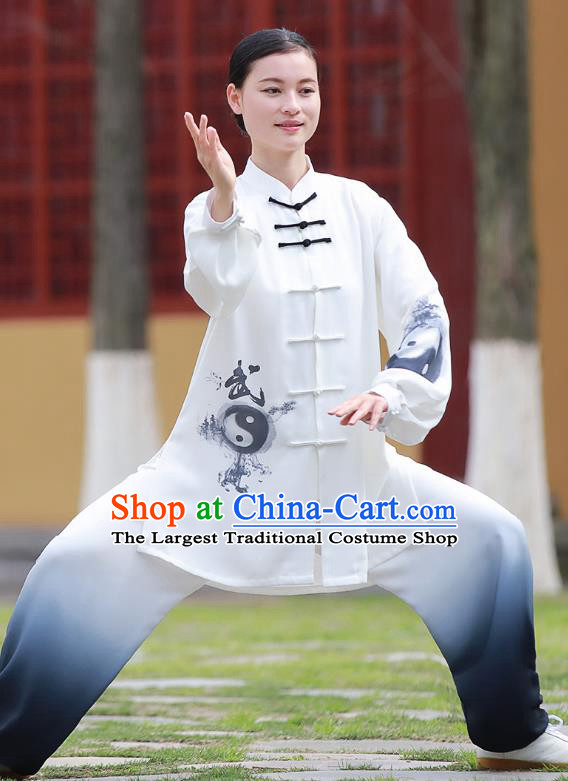 Chinese Tai Ji Chuan Three Piece Outfits Tai Chi Performance Clothing Martial Arts Kungfu Competition Garments
