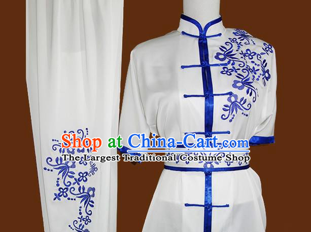 Chinese Tai Chi Sword Performance Suits Martial Arts Competition Outfits Kung Fu Wushu Clothing