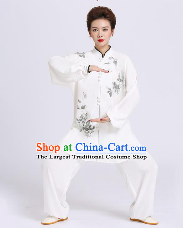 Chinese Kung Fu Competition Suits Clothing Martial Arts Outfits Tai Chi Performance Ink Painting Garment Costume