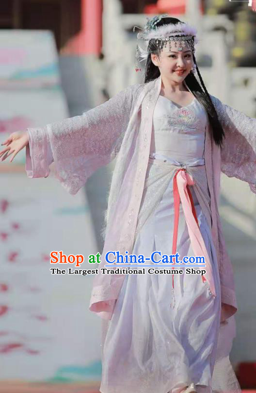 China Traditional Tang Dynasty Imperial Concubine Historical Clothing Ancient Myth Journey to the West Fairy Hanfu Dress Garments