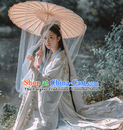 China Song Dynasty Taoist Nun Historical Garment Costumes Ancient Imperial Consort Embroidered Hanfu Dress Clothing