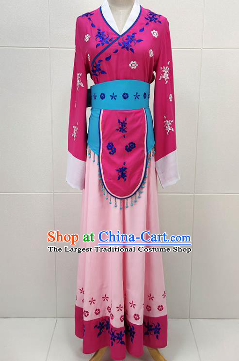 Chinese Beijing Opera Village Girl Clothing Traditional Shaoxing Opera Li Fengjie Dress Garments