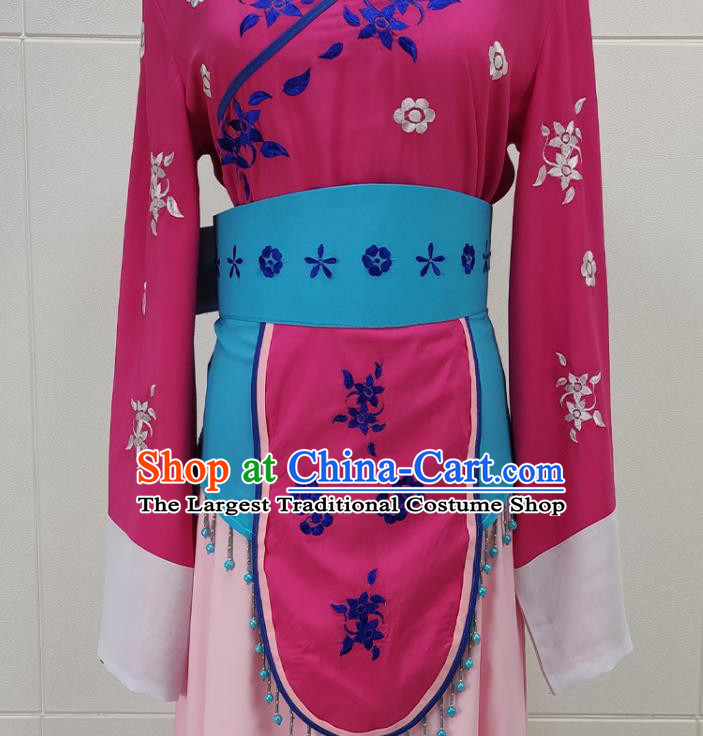 Chinese Beijing Opera Village Girl Clothing Traditional Shaoxing Opera Li Fengjie Dress Garments