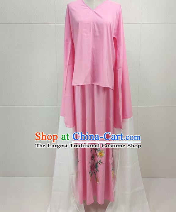Chinese Traditional Peking Opera Hua Tan Princess Pink Dress Garments Beijing Opera Actress Clothing