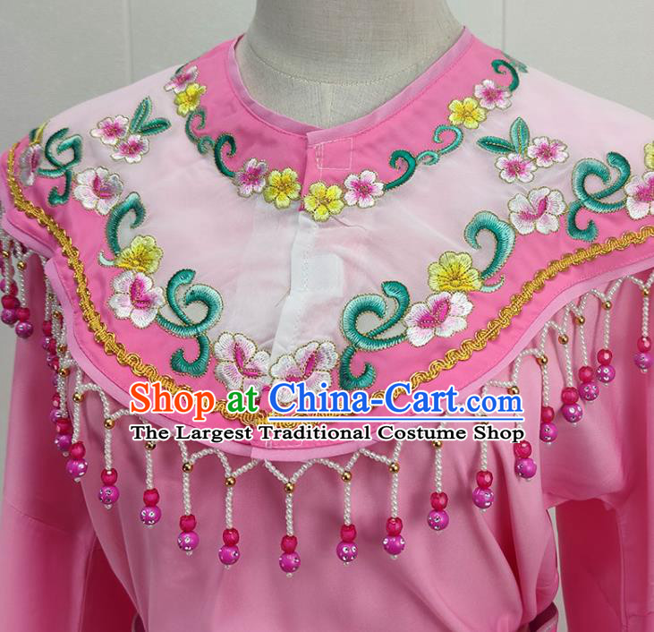 Chinese Traditional Peking Opera Hua Tan Princess Pink Dress Garments Beijing Opera Actress Clothing