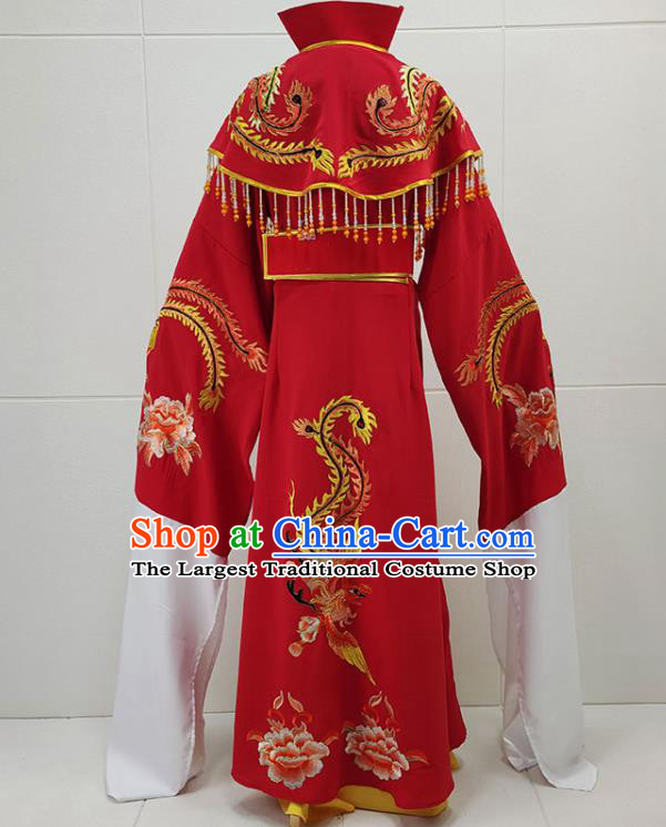 Chinese Beijing Opera Hua Tan Clothing Traditional Shaoxing Opera Empress Red Dress Garments