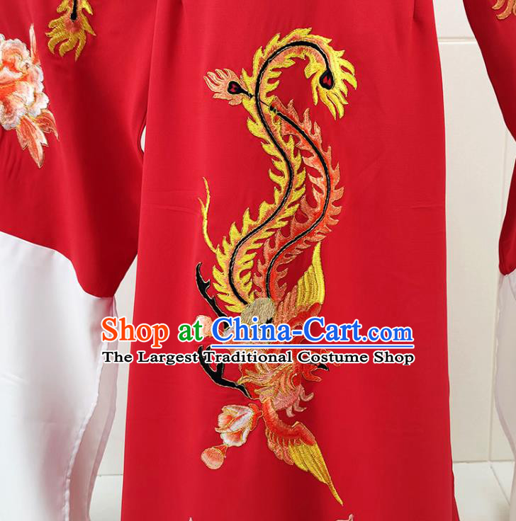 Chinese Beijing Opera Hua Tan Clothing Traditional Shaoxing Opera Empress Red Dress Garments