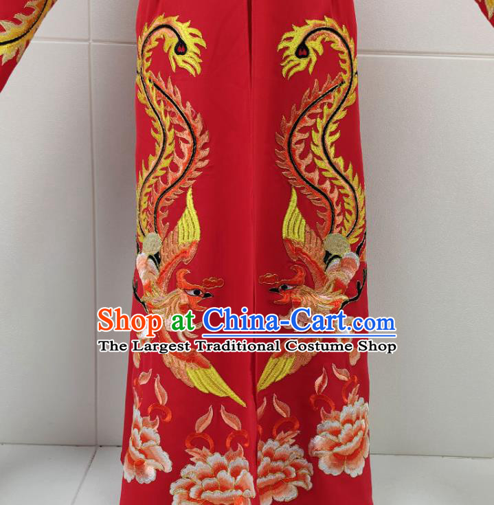 Chinese Beijing Opera Hua Tan Clothing Traditional Shaoxing Opera Empress Red Dress Garments