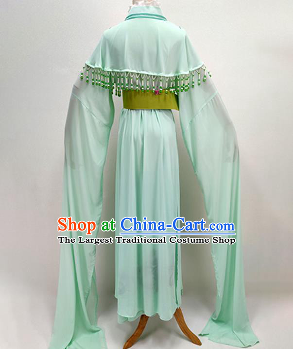 Chinese Shaoxing Opera Noble Lady Garment Beijing Opera Diva Clothing Traditional Peking Opera Hua Tan Green Dress