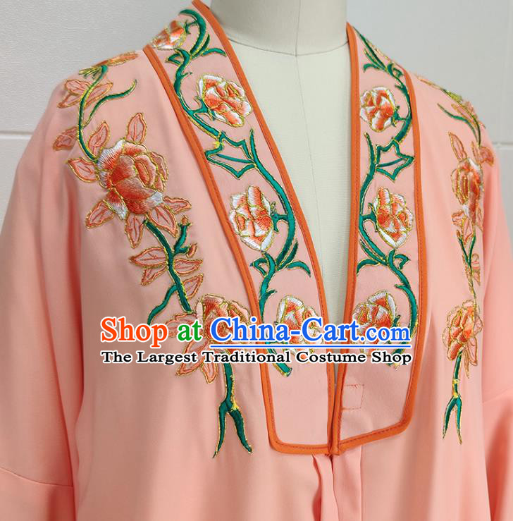 China Shaoxing Opera Scholar Clothing Peking Opera Xiaosheng Garment Costume Traditional Beijing Opera Niche Orange Cape