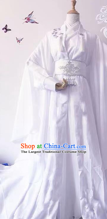 Chinese Ancient Noble Childe Hanfu Clothing Traditional Drama Cosplay Swordsman Xie Lian Garment Costume
