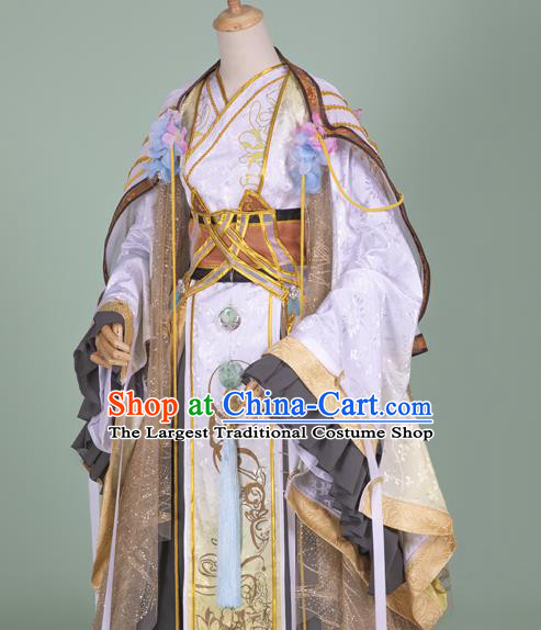 Chinese Ancient Royal King Hanfu Clothing Traditional Cosplay Han Dynasty Emperor Garment Costumes
