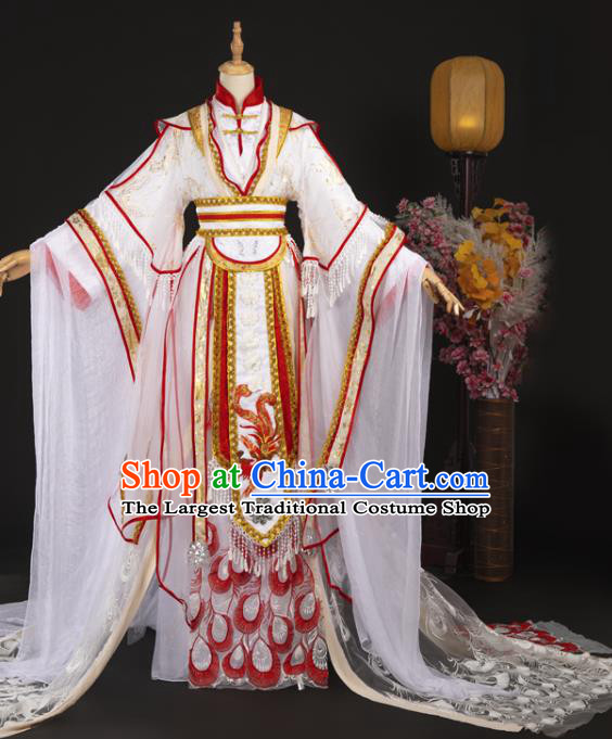 Chinese Ancient Noble King Wedding Hanfu Clothing Traditional Cosplay Crown Prince Xie Lian Garment Costumes