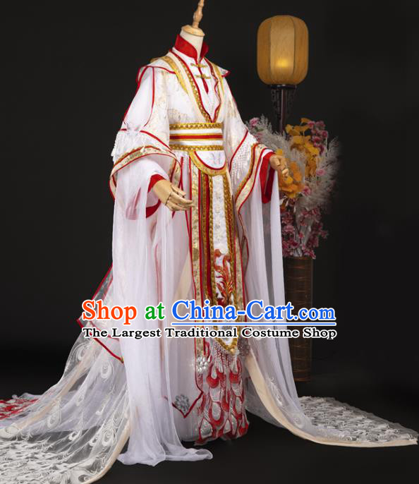 Chinese Ancient Noble King Wedding Hanfu Clothing Traditional Cosplay Crown Prince Xie Lian Garment Costumes