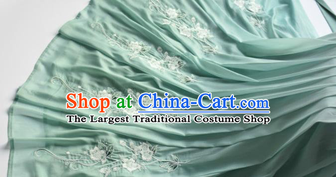 China Ancient Palace Beauty Green Hanfu Dress Garments Traditional Tang Dynasty Imperial Consort Historical Clothing for Women