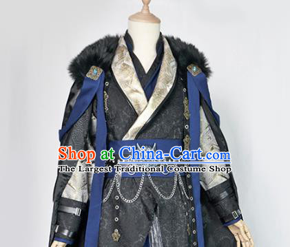 Chinese Ancient Chivalrous Knight Hanfu Clothing Drama Cosplay Swordsman Garment Costumes