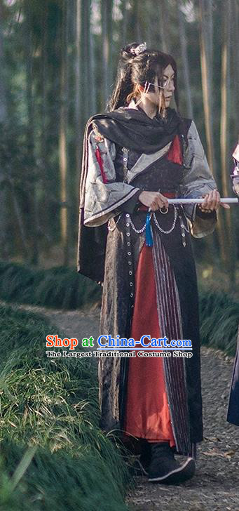 Chinese Ancient Warrior Hanfu Clothing Drama Cosplay Young Hero Garment Costumes