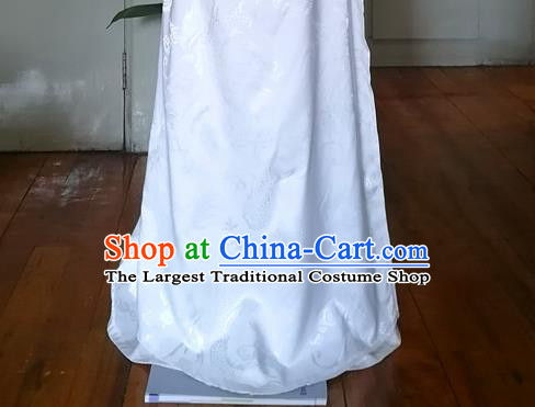 Chinese Ming Dynasty Swordsman Garment Costumes Ancient Noble Childe Hanfu Clothing Drama Cosplay Prince White Apparels